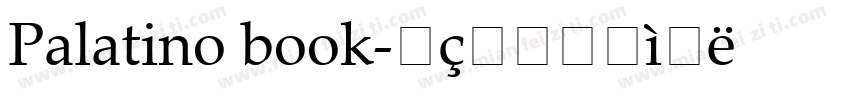 Palatino book字体转换